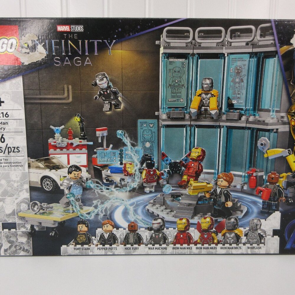 LEGO 76216 Infinity SAGA Super Heroes Iron Man Armory 496 pcs Ages 7+ New
